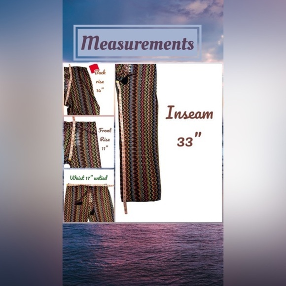 NWT Becca Carnavale Rainbow Sheer Woven Missoni Inspired Cover-Up Pants Large - Picture 10 of 16